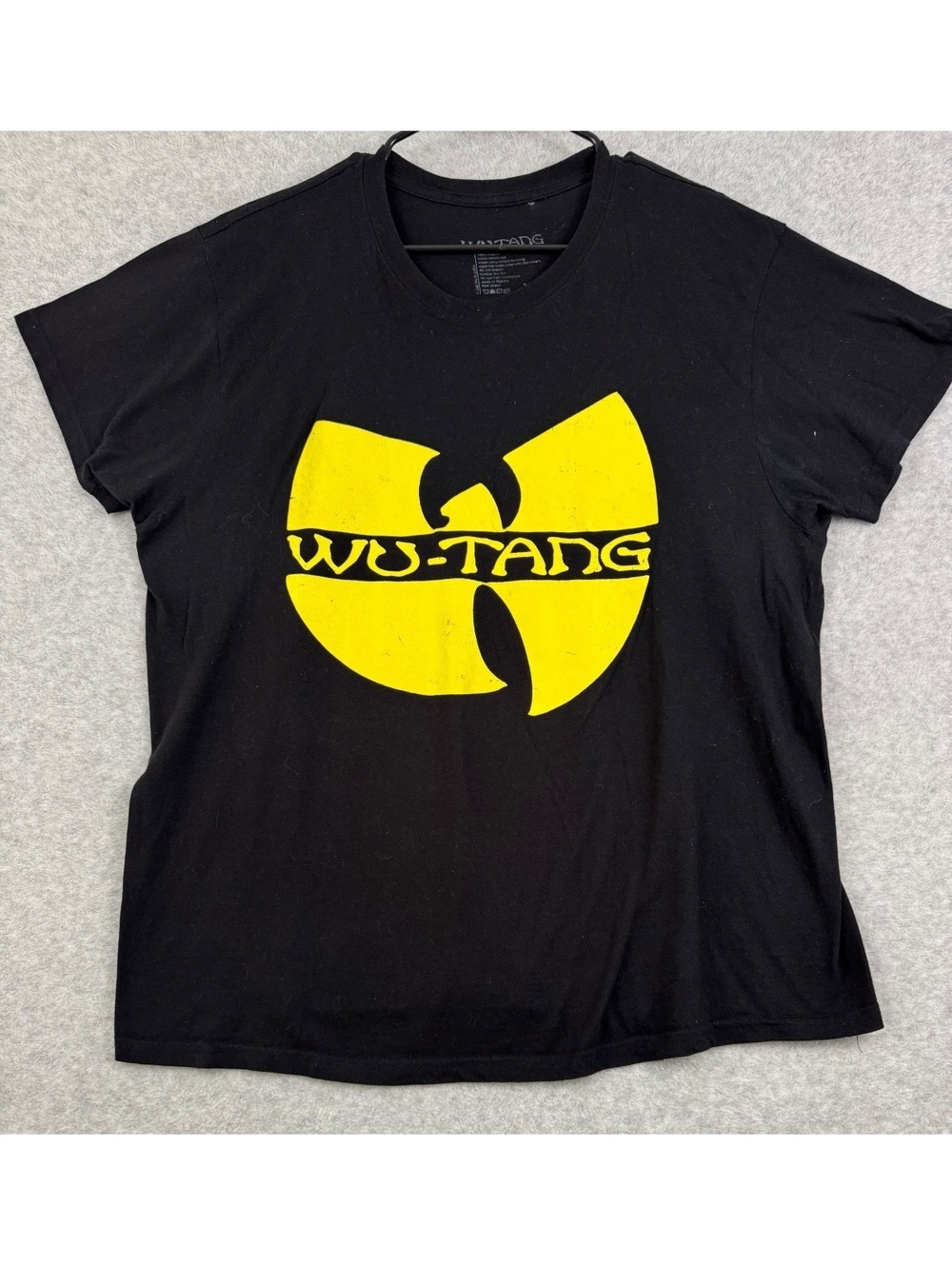 Wu-Tang Clan Logo Graphic Tee XL Black Hip Hop Rap Band T-Shirt